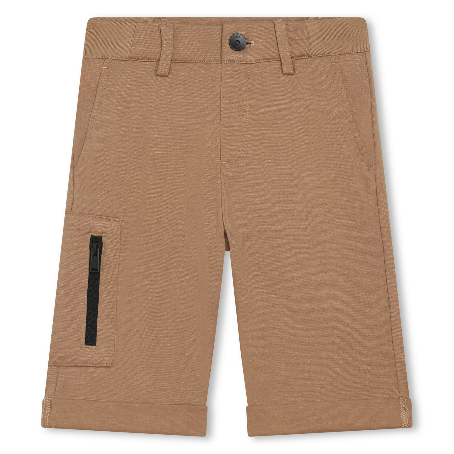 Boys Beige Bermuda Shorts, 1, hi-res