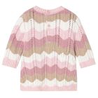 Baby Girls Pink Knitted Dress, 1, hi-res