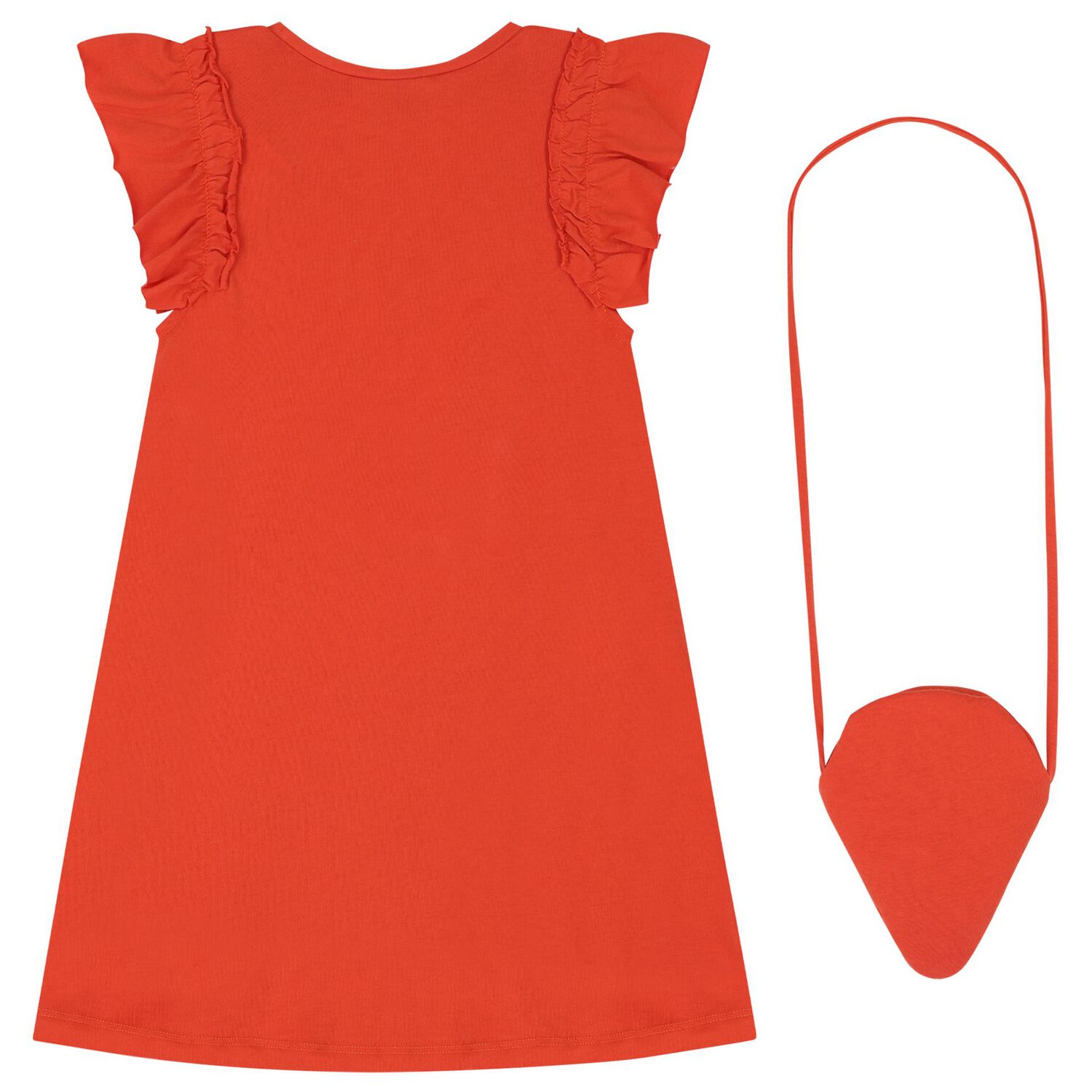 Girls Orange Dress Set, 3, hi-res image number null