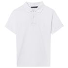 Boys White Polo Shirt, 1, hi-res