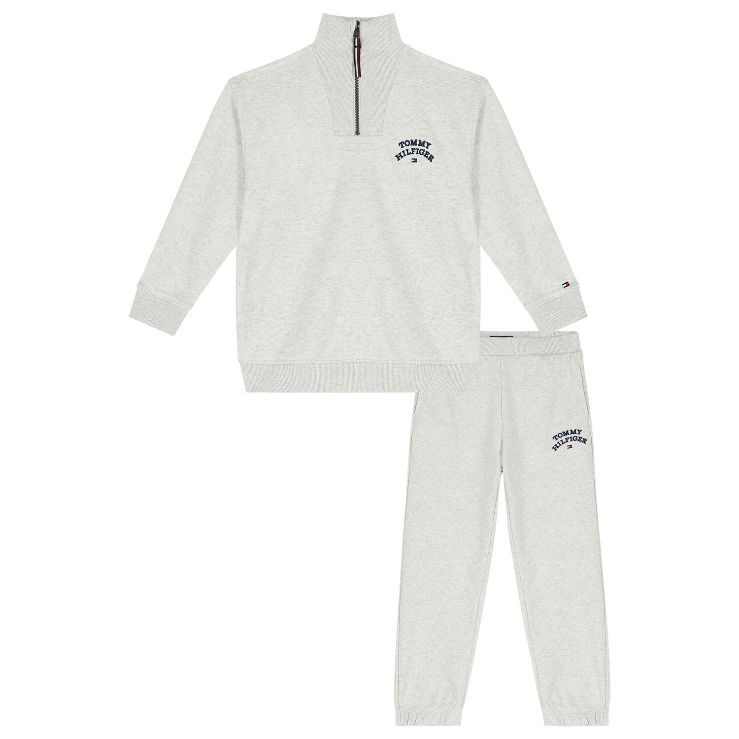 Boys Grey Logo Tracksuit, 1, hi-res