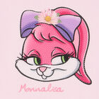 Girls Pink Bunny T-Shirt, 1, hi-res