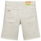 Boys Beige Bermuda Shorts, 1, hi-res
