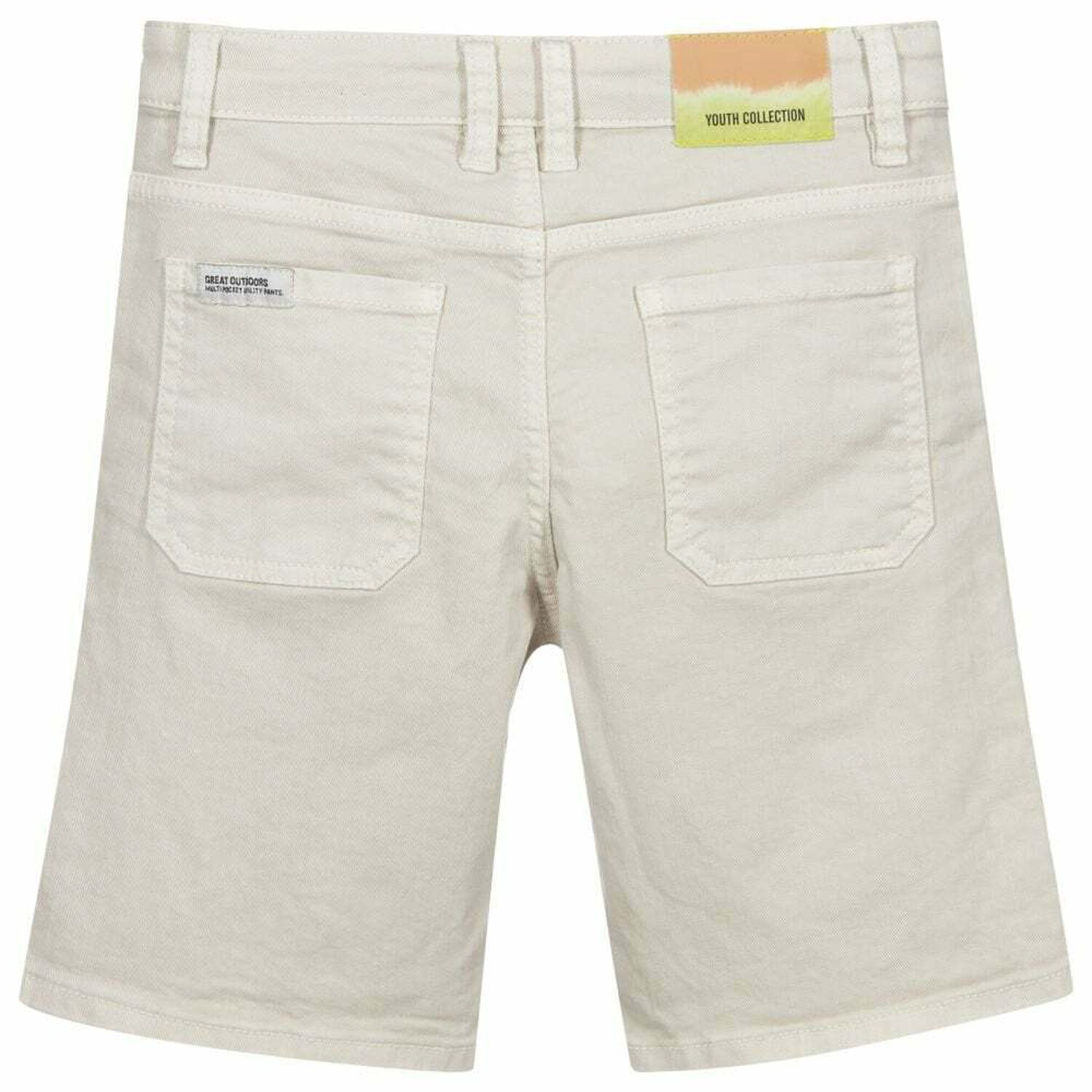 Boys Beige Bermuda Shorts, 1, hi-res