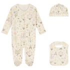 Baby Girls Ivory Floral Babygrow Gift Set, 1, hi-res