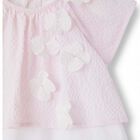 Baby Girls Pink & White Romper, 1, hi-res