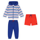Younger Boys Blue 3 Piece Tracksuit, 1, hi-res