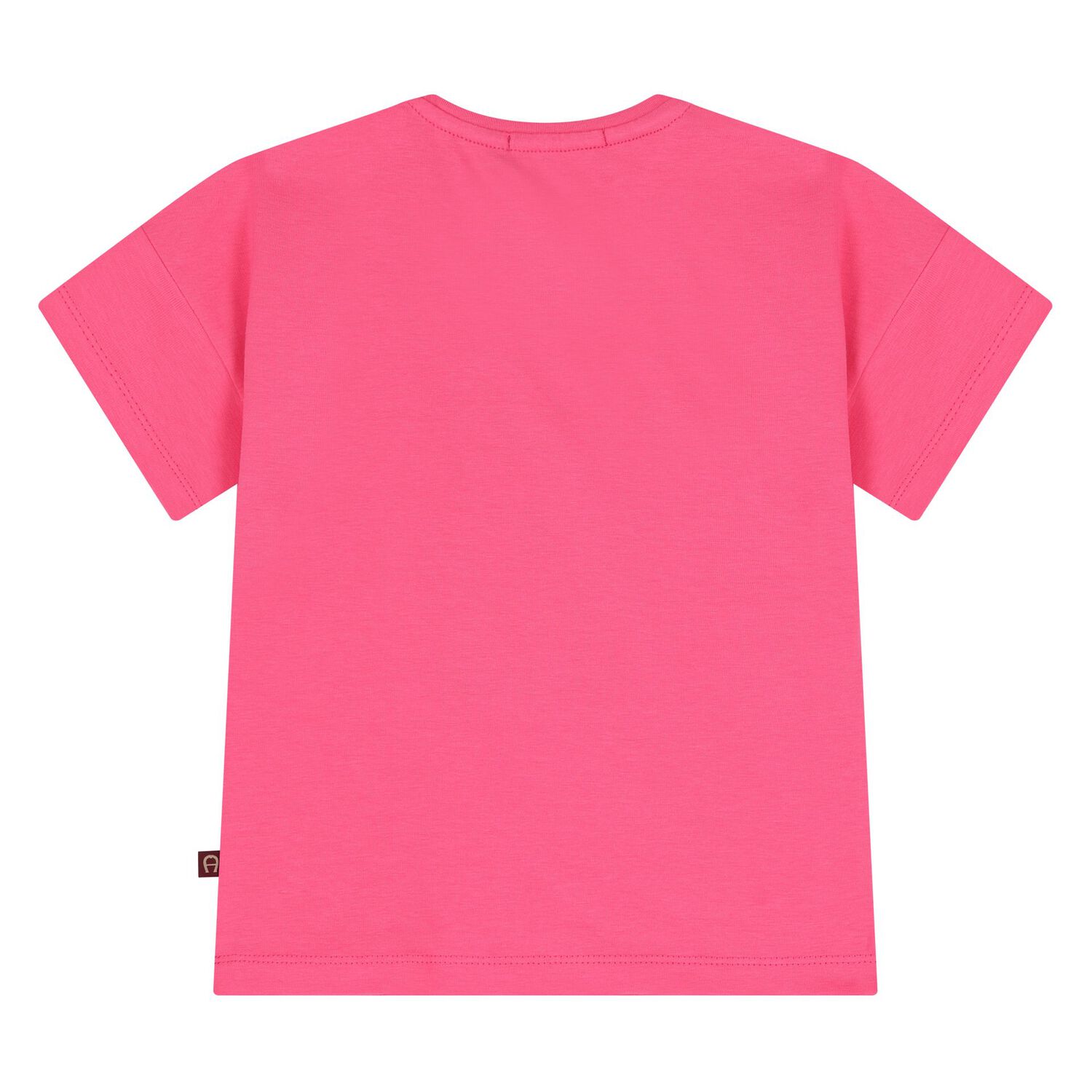 Younger Girls Pink Teddy Bear Logo T-Shirt, 3, hi-res