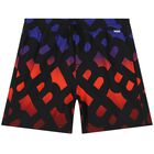 Boys Black Logo Swim Shorts, 1, hi-res