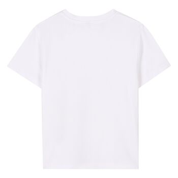 Girls White Logo Heart T-Shirt