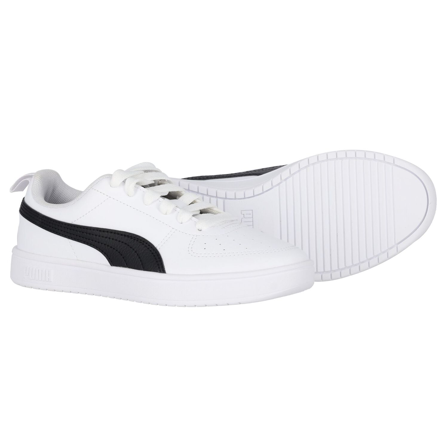 White & Black Rickie Trainers, 3, hi-res