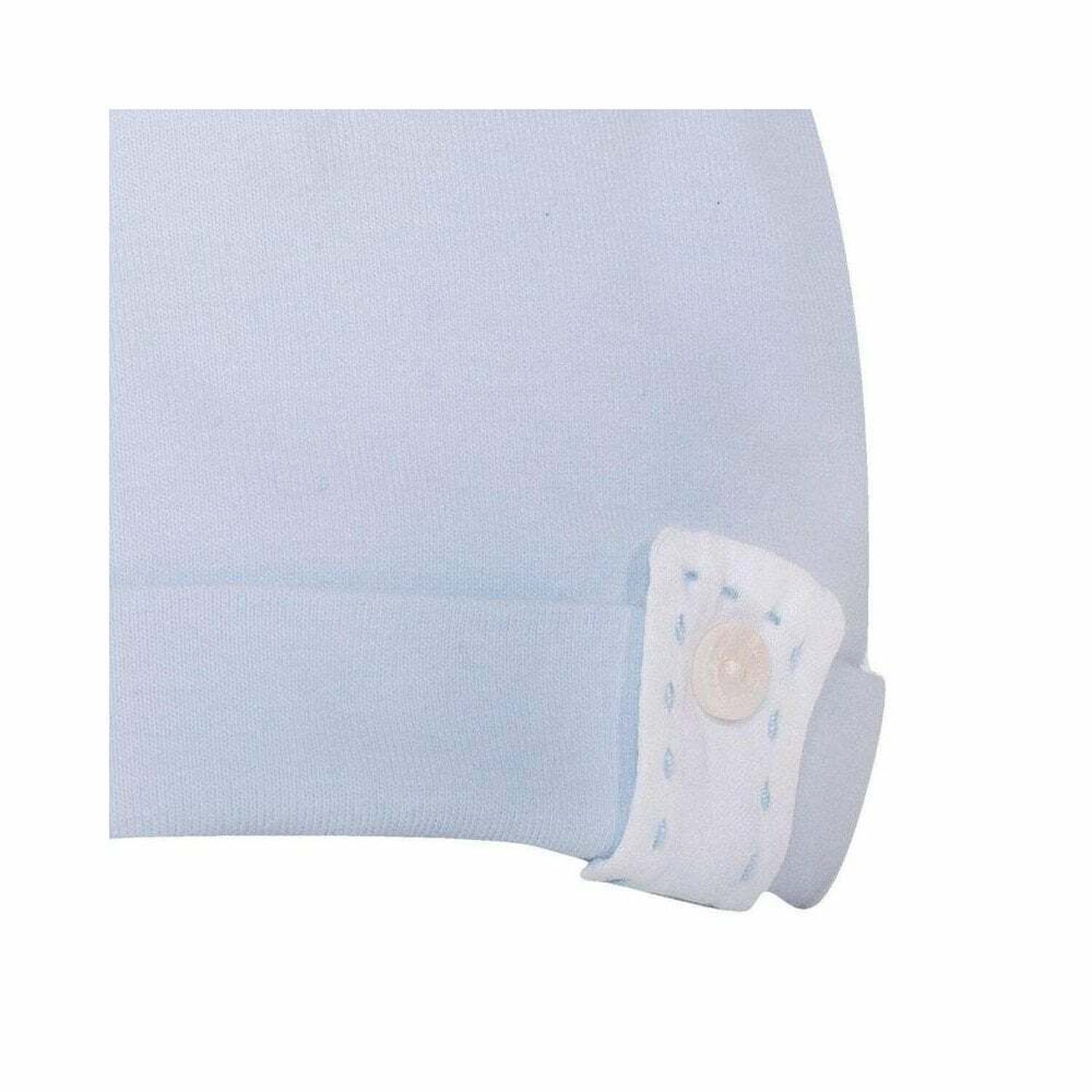 Baby Boys Blue Cotton Hat, 1, hi-res