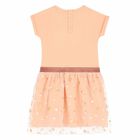 Girls Pink Cotton Dress, 1, hi-res