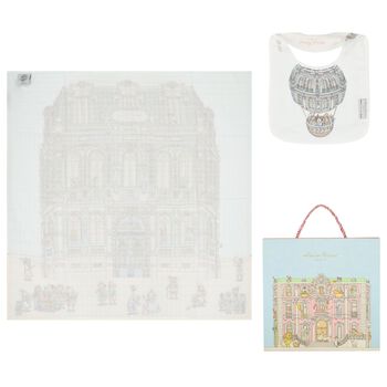 Chateau Choux Carr&eacute; Swaddle & Bib Gift Set