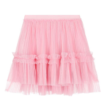 Girls Pink Tulle Skirt