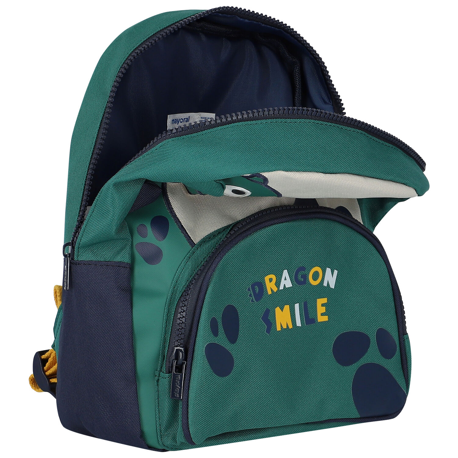 Younger Boys Green Dinosaur Backpack ( 27CM ), 1, hi-res