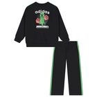 Boys Black & Green Minecraft Logo Tracksuit, 1, hi-res