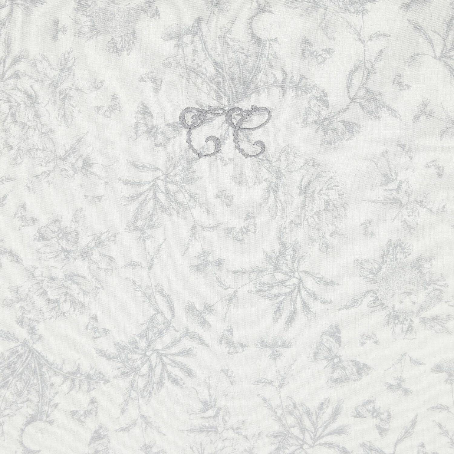 Ivory & Grey Toile De Jouy Baby Blanket, 2, hi-res image number null