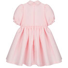 Girls Pink Embellished Satin Dress, 1, hi-res