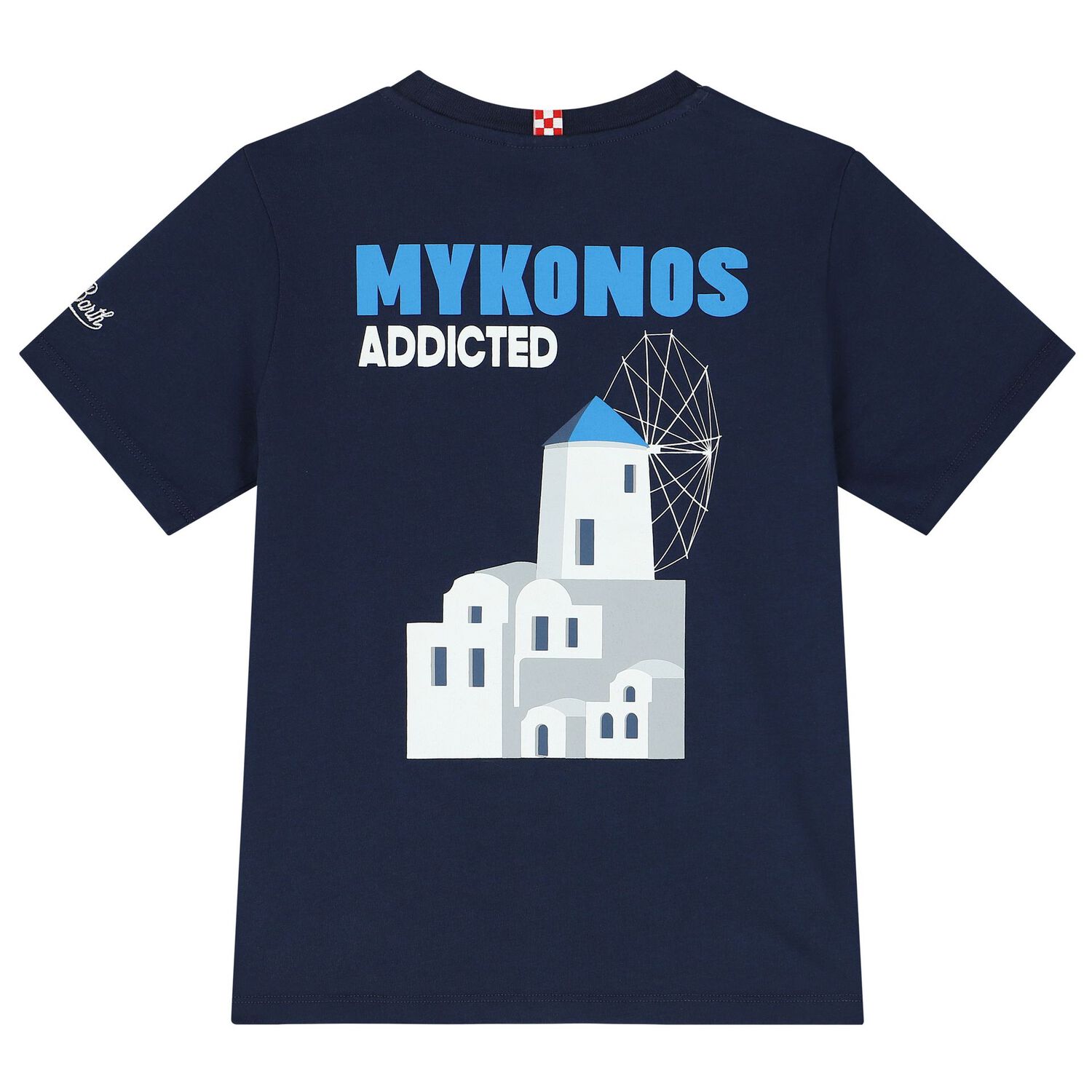 Boys Navy Mykonos T-Shirt, 1, hi-res
