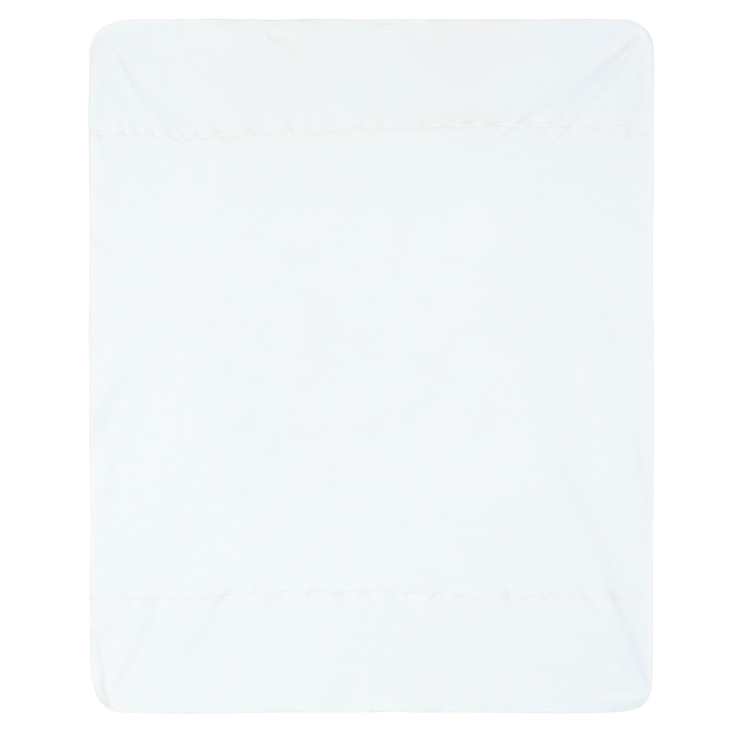 Baby Girls White Floral Blanket, 1, hi-res