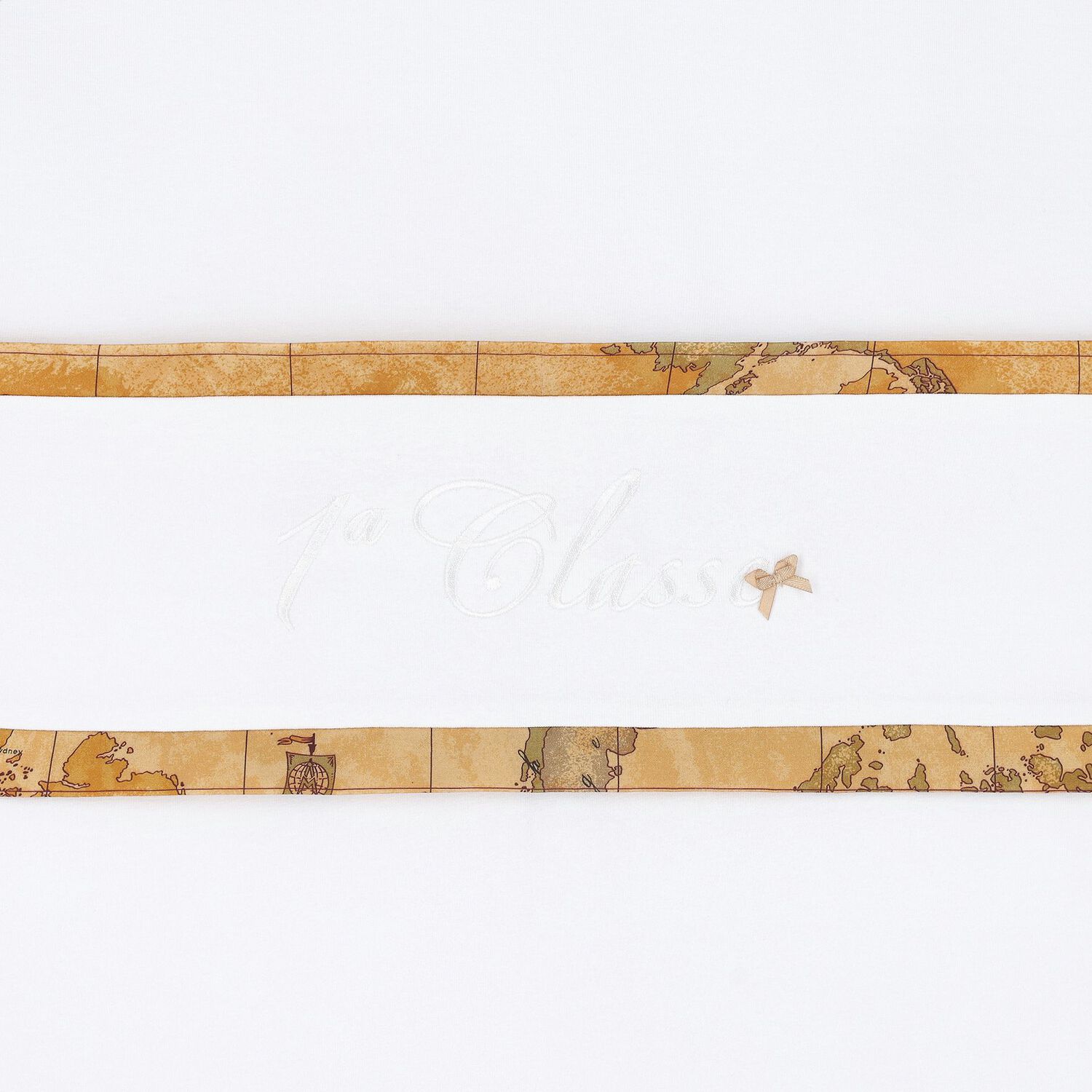 White & Beige Geo Map Baby Blanket, 1, hi-res