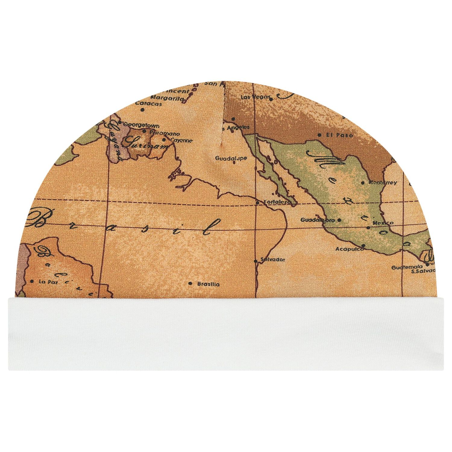 White & Beige Geo Map Babygrow Gift Set , 1, hi-res