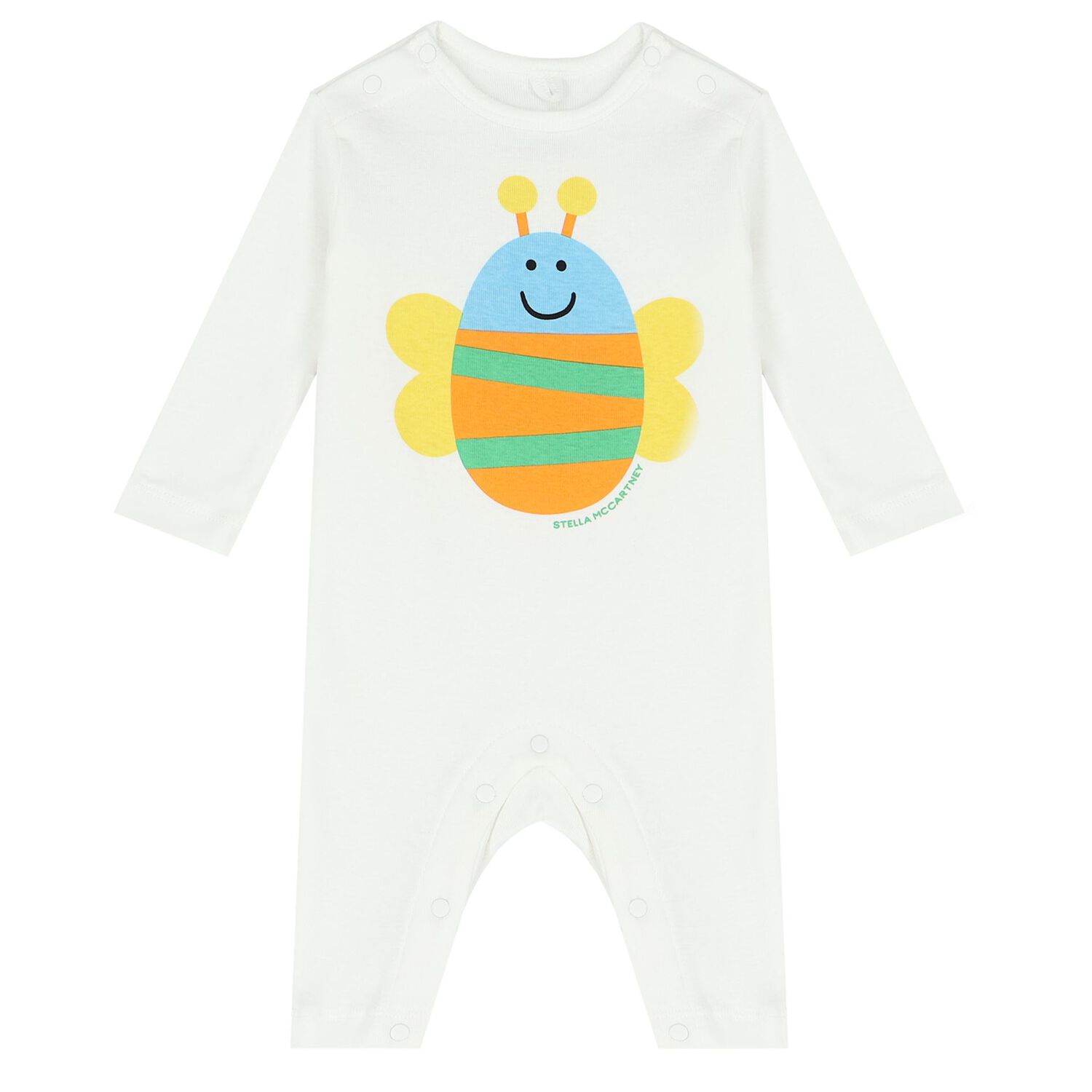Ivory Bug Babygrows ( 2-Pack ), 1, hi-res