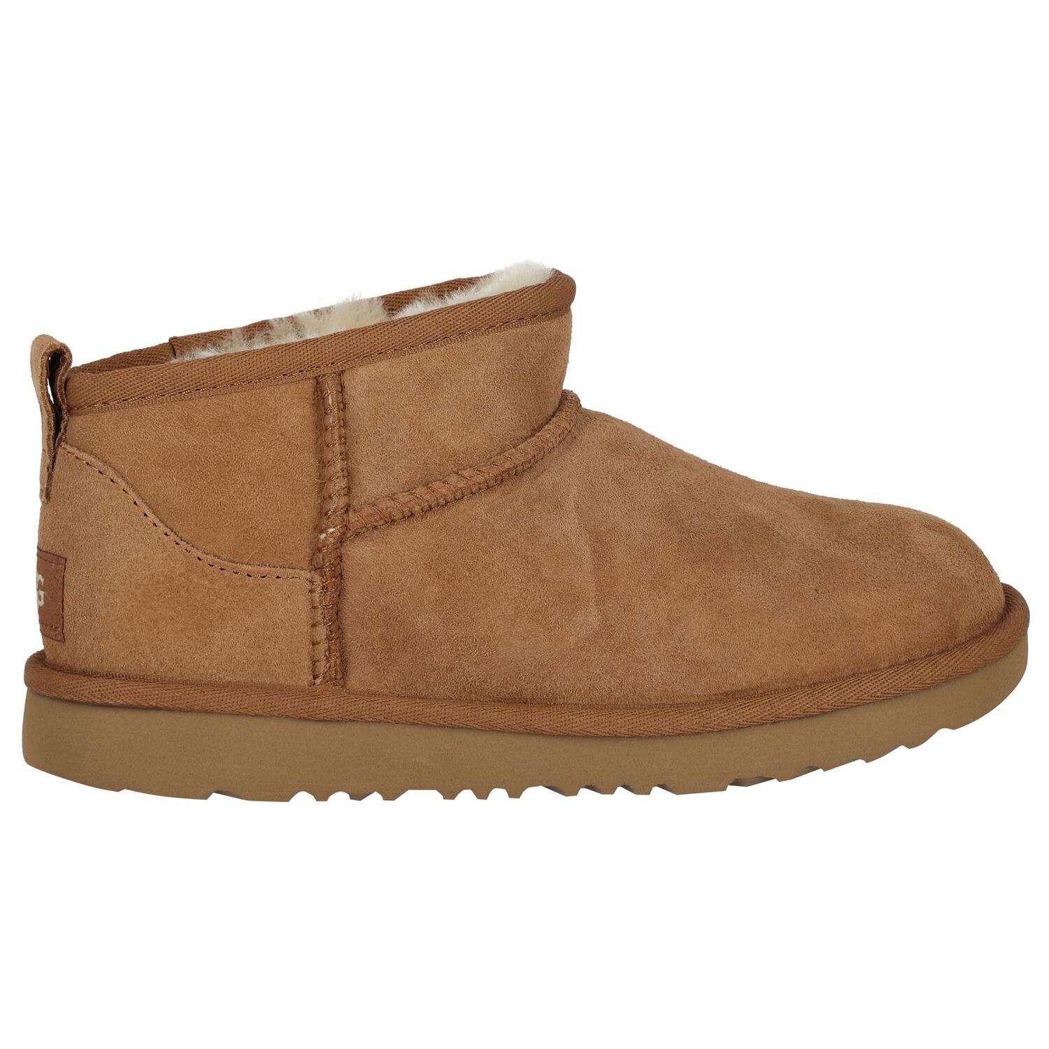 Chestnut Brown Classic Ultra Mini Suede Boots, 3, hi-res