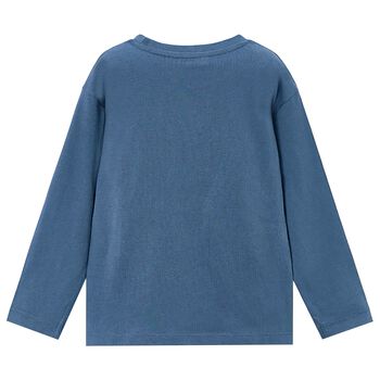 Boys Blue Headphone Long Sleeve Top