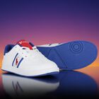 Boys White Logo Trainers, 1, hi-res