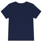 Boys Navy Blue Elephant Logo T-Shirt, 3, hi-res