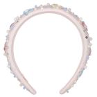 Girls Pink Flower Sequin Headband, 1, hi-res