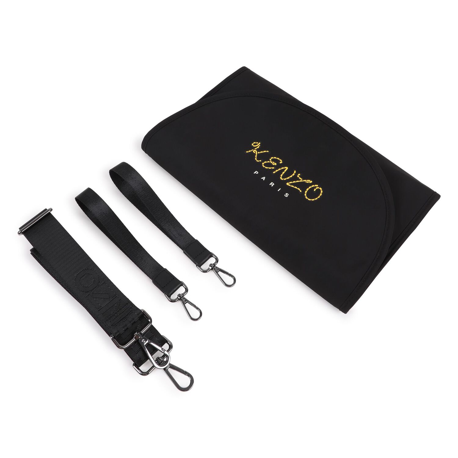 Black Logo Baby Changing Bag , 1, hi-res