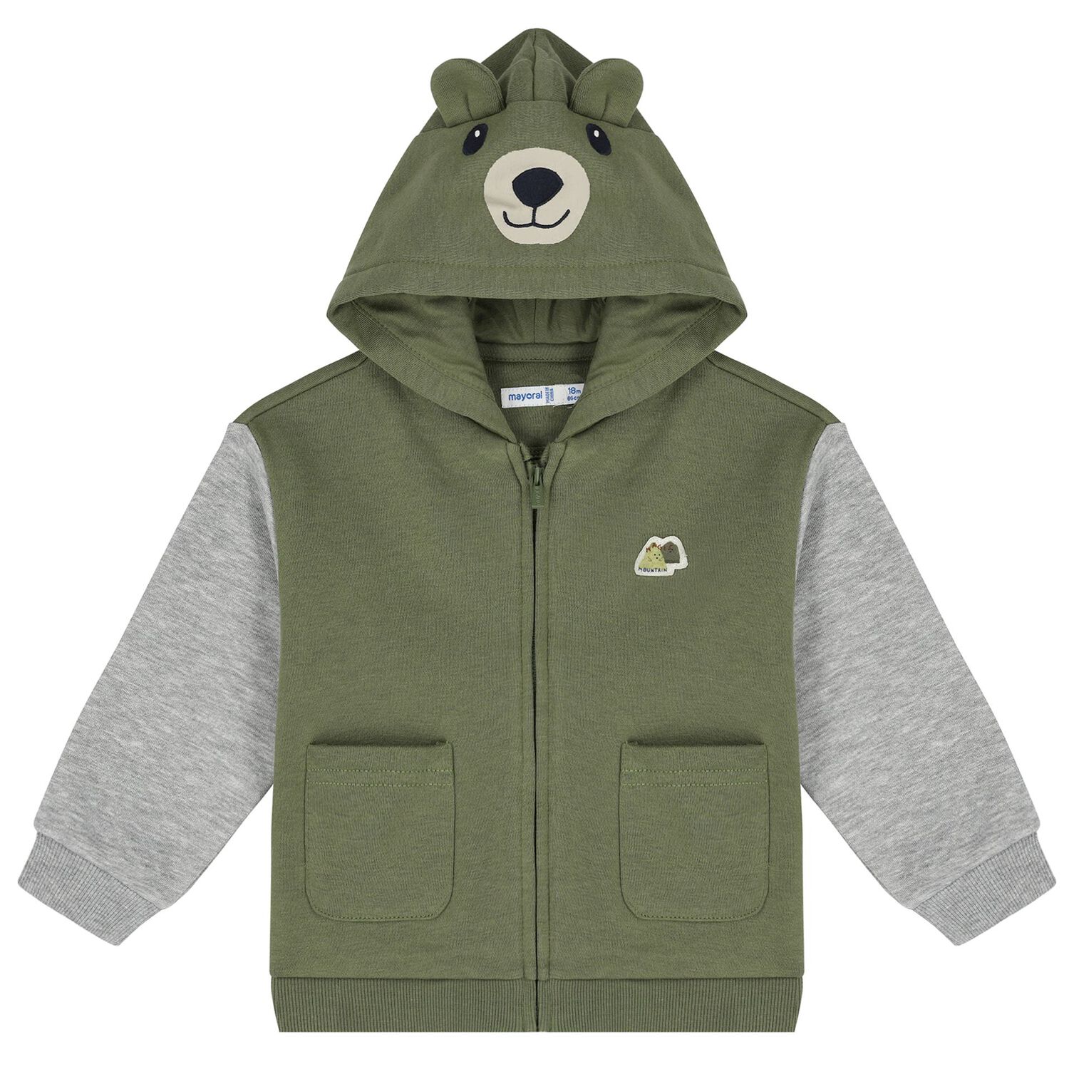 Younger Boys Green & White 3 Piece Tracksuit, 1, hi-res