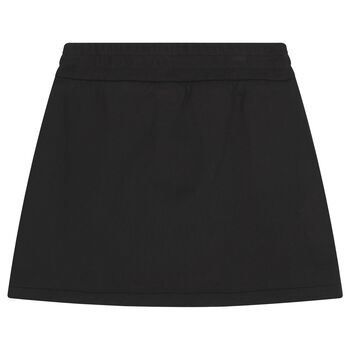 Girls Black & White Logo Skirt