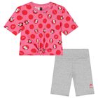Girls Pink & Grey Minnie Mouse Shorts Set, 1, hi-res