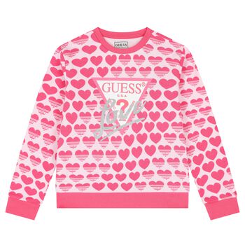 Girls Pink Logo Sweatshirt