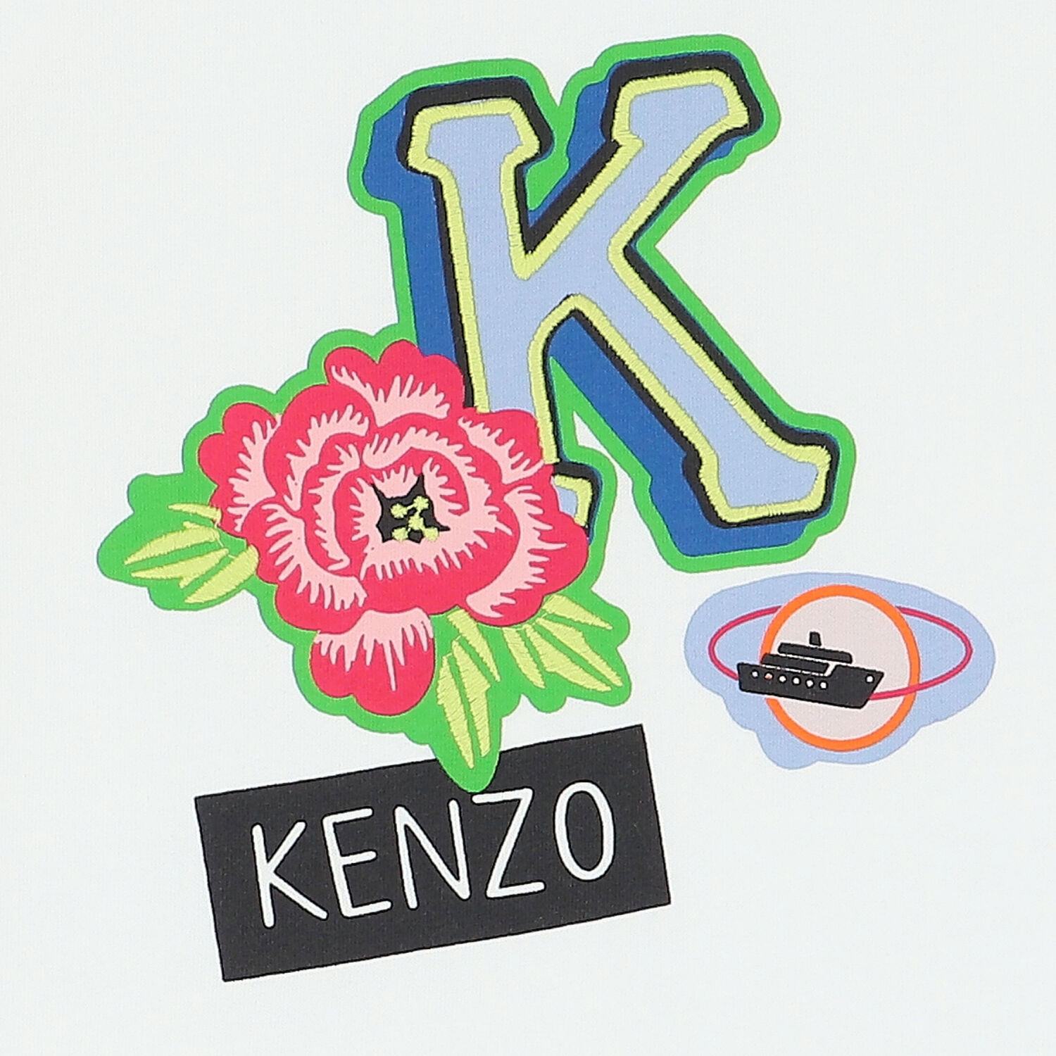 Girls White & Pink Logo T-Shirt, 1, hi-res