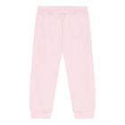 Baby Girls White & Pink Logo Tracksuit, 1, hi-res