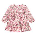Younger Girls Ivory & Pink Floral Dress, 1, hi-res