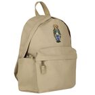 Boys Beige Polo Bear Backpack, 2, hi-res