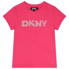 Girls Pink Logo T-Shirt, 2, hi-res