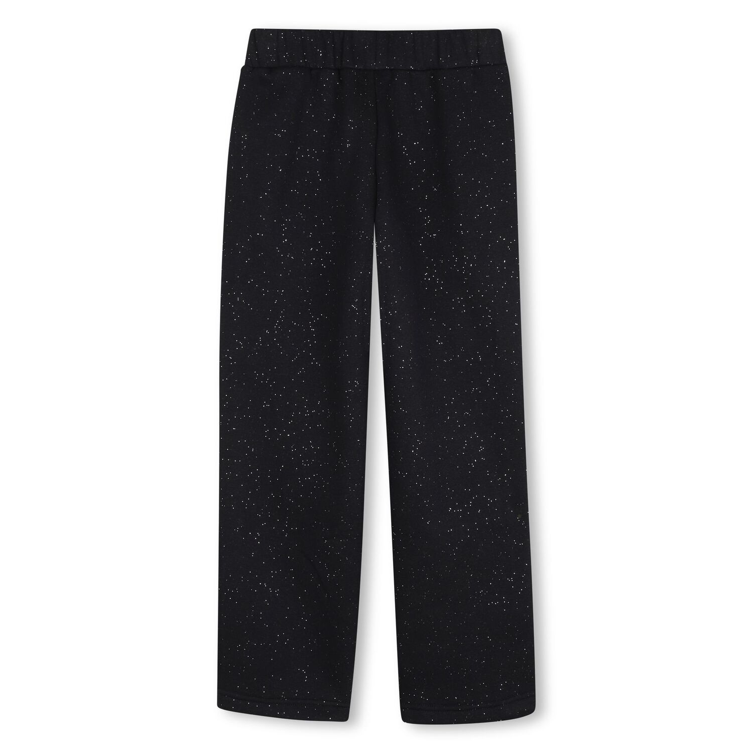 Girls Black Glittery Joggers, 1, hi-res