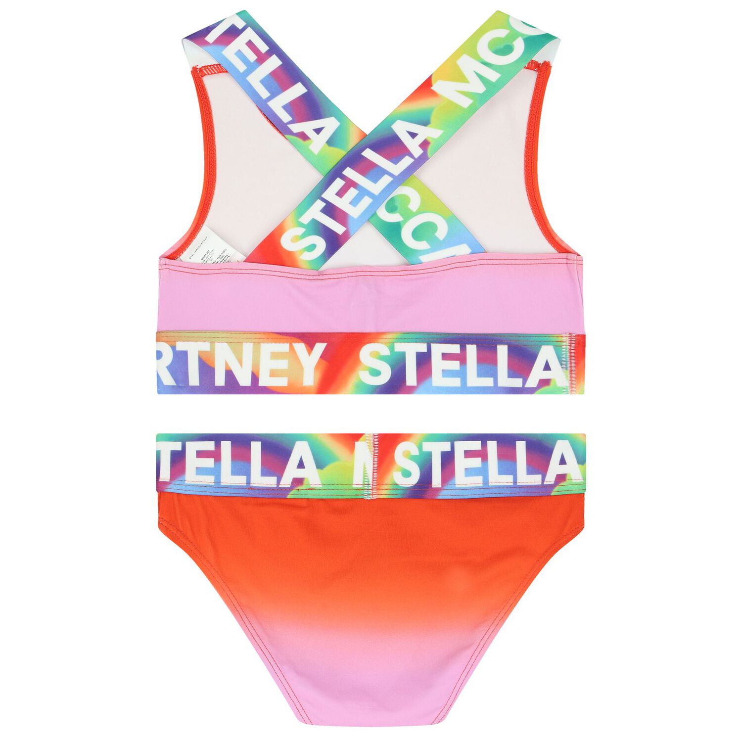 Girls Pink & Red Ombre Bikini, 1, hi-res