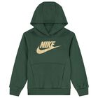 Boys Green Logo Hooded Top, 1, hi-res