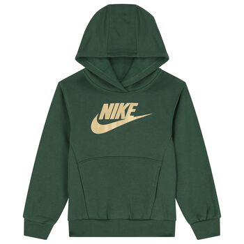 Boys Green Logo Hooded Top, 1 Boys Green Logo Hooded Top