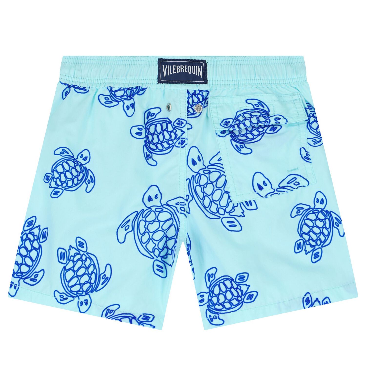 Boys Aqua Turtle Swim Shorts, 1, hi-res image number null