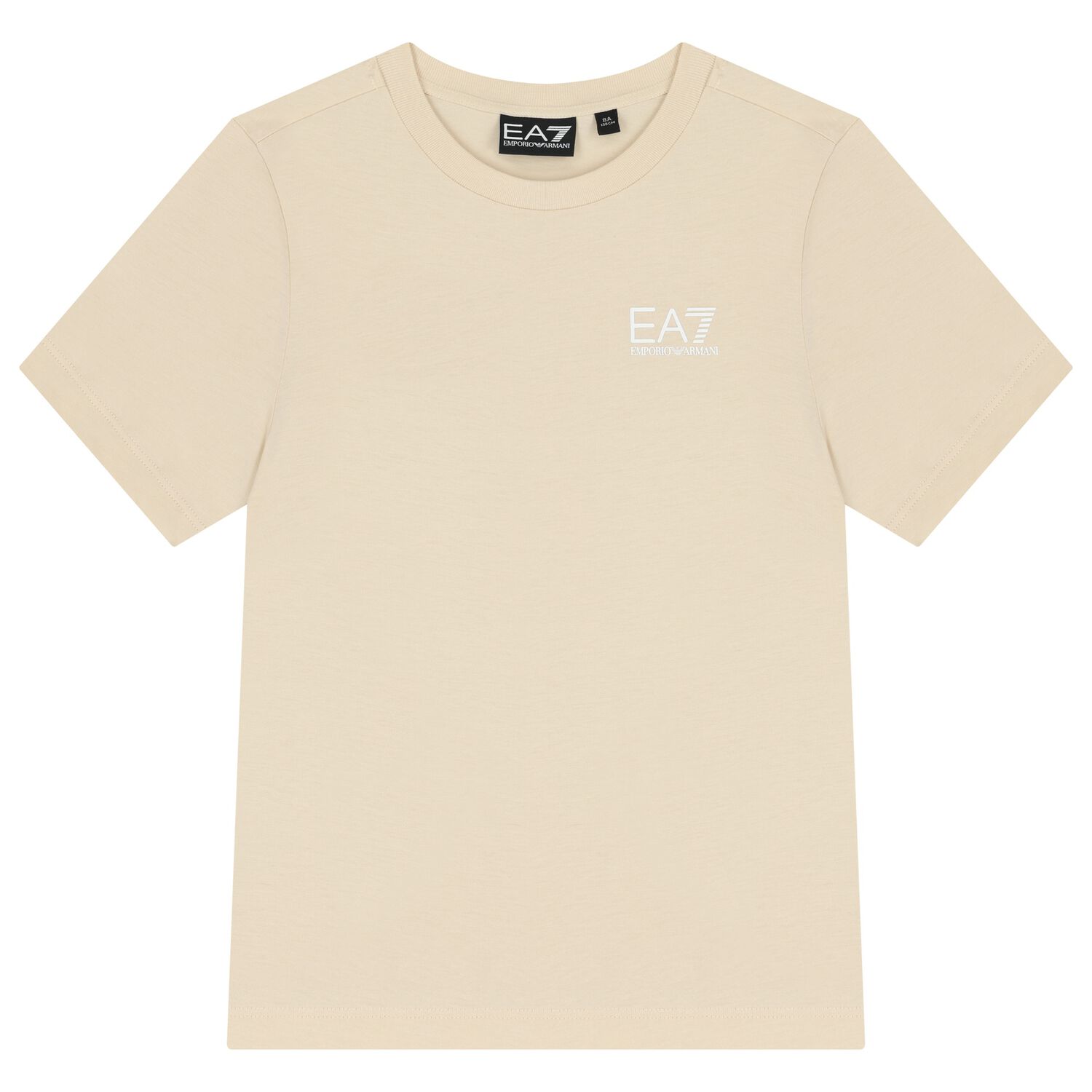 Boys Beige Logo T-Shirt, 9, hi-res