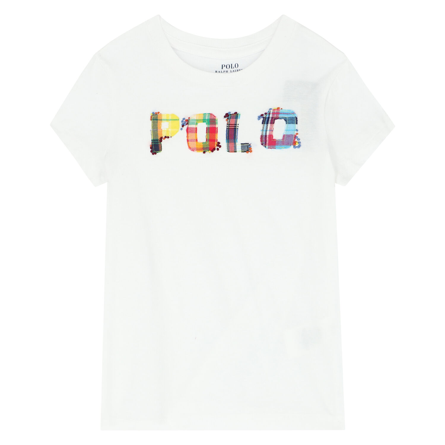 Girls White Logo T-Shirt, 1, hi-res